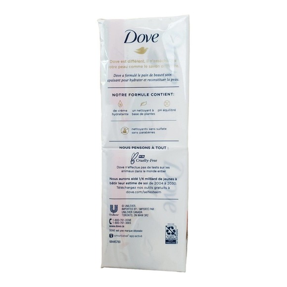 DOVE SOOTHING CARE Moisturizing Beauty Bar Soap for Sensitive Skin 6 Bar Pack - Picture 2 of 6